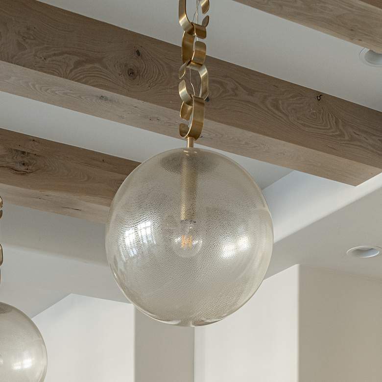 Corbett Nessa 17 3/4" Wide Vintage Brass Pendant Light - #3964C | Lamps ...