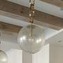Thumbnail1 of Corbett Nessa 17 3/4" Wide Vintage Brass Pendant Light