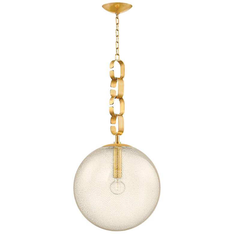 Image 7 Corbett Nessa 17 3/4" Wide Vintage Brass Pendant Light more views