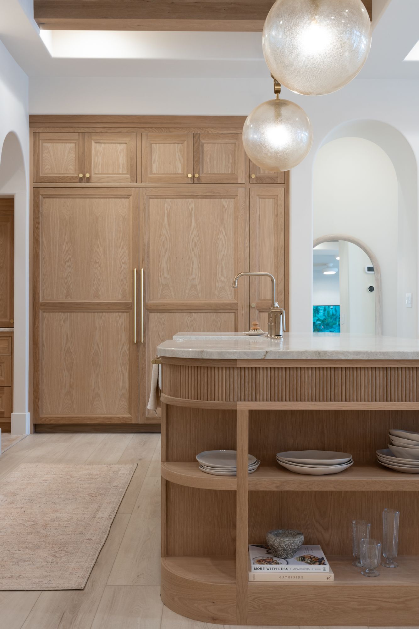 Corbett Nessa 17 3/4" Wide Vintage Brass Pendant Light