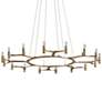 2_Corbett Nexus 50" Wide Silver Leaf 16-Light LED Chandelier