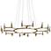 Corbett Nexus 50" Wide Silver Leaf 16-Light LED Chandelier