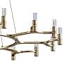 3_Corbett Nexus 50" Wide Silver Leaf 16-Light LED Chandelier more views