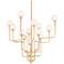 Corbett Onyx 45" Wide Vintage Gold Leaf 12-Light Chandelier