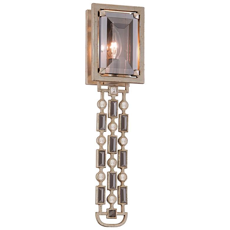 Image 1 Corbett Paparazzi Silver Leaf 20" High Wall Sconce