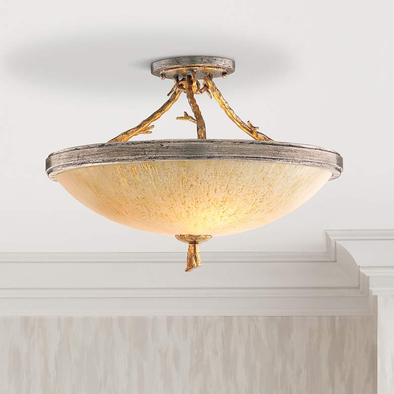 Image 1 Corbett Parc Royale 19 1/4” Wide Semiflush Ceiling Light