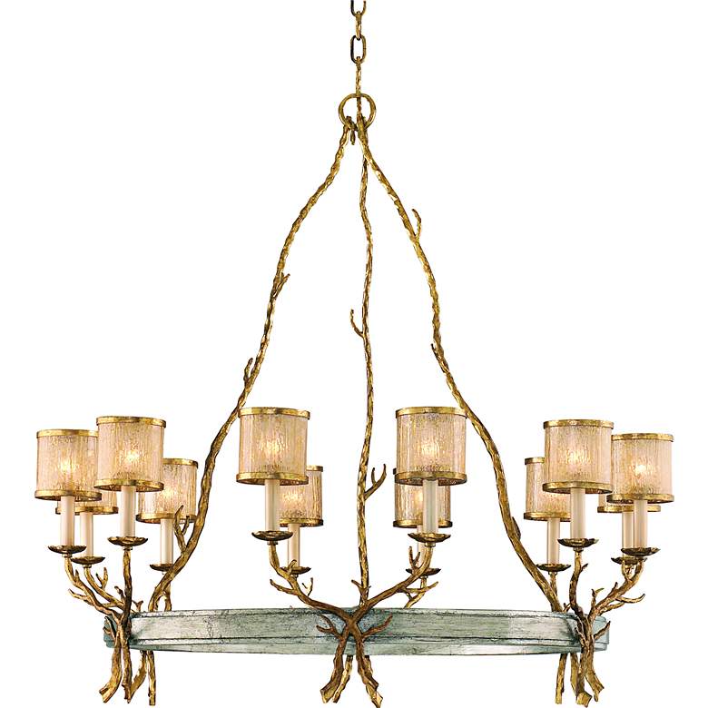 Image 2 Corbett Parc Royale 41" Wide Gold Ice 12-Light Chandelier