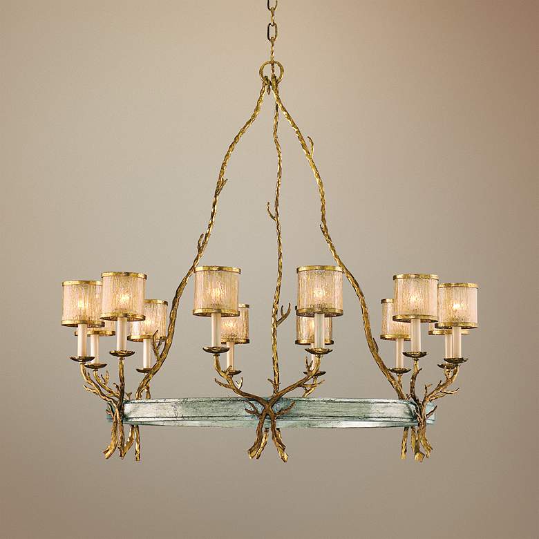 Image 1 Corbett Parc Royale 41 inch Wide Gold Ice 12-Light Chandelier