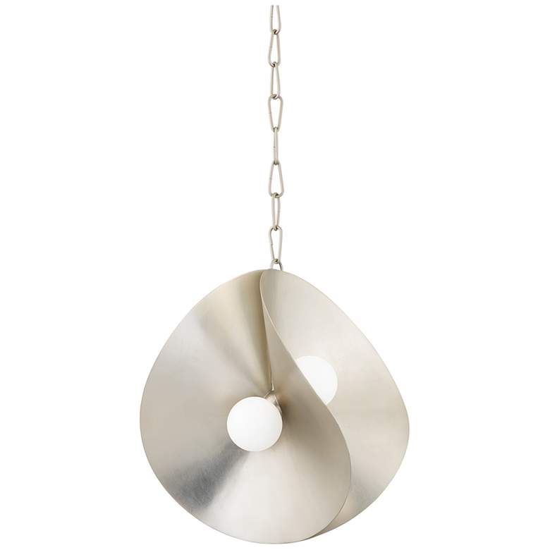 Image 1 Corbett Peony 18" Wide Warm Silver Pendant Light