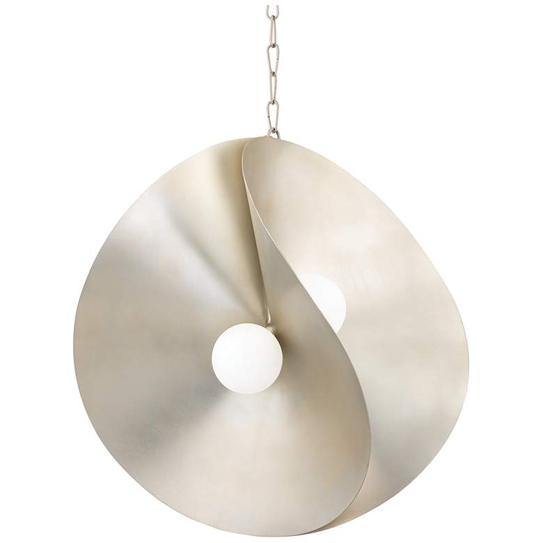 Image 1 Corbett Peony 30" Wide Warm Silver Pendant Light