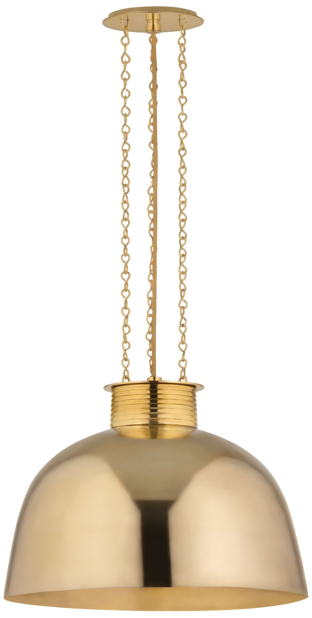 Corbett Perseus Pendant 20 Inch In Vintage Brass