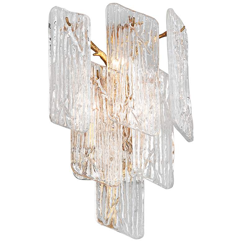 Image 1 Corbett Piemonte 17 1/4" High Royal Gold Wall Sconce