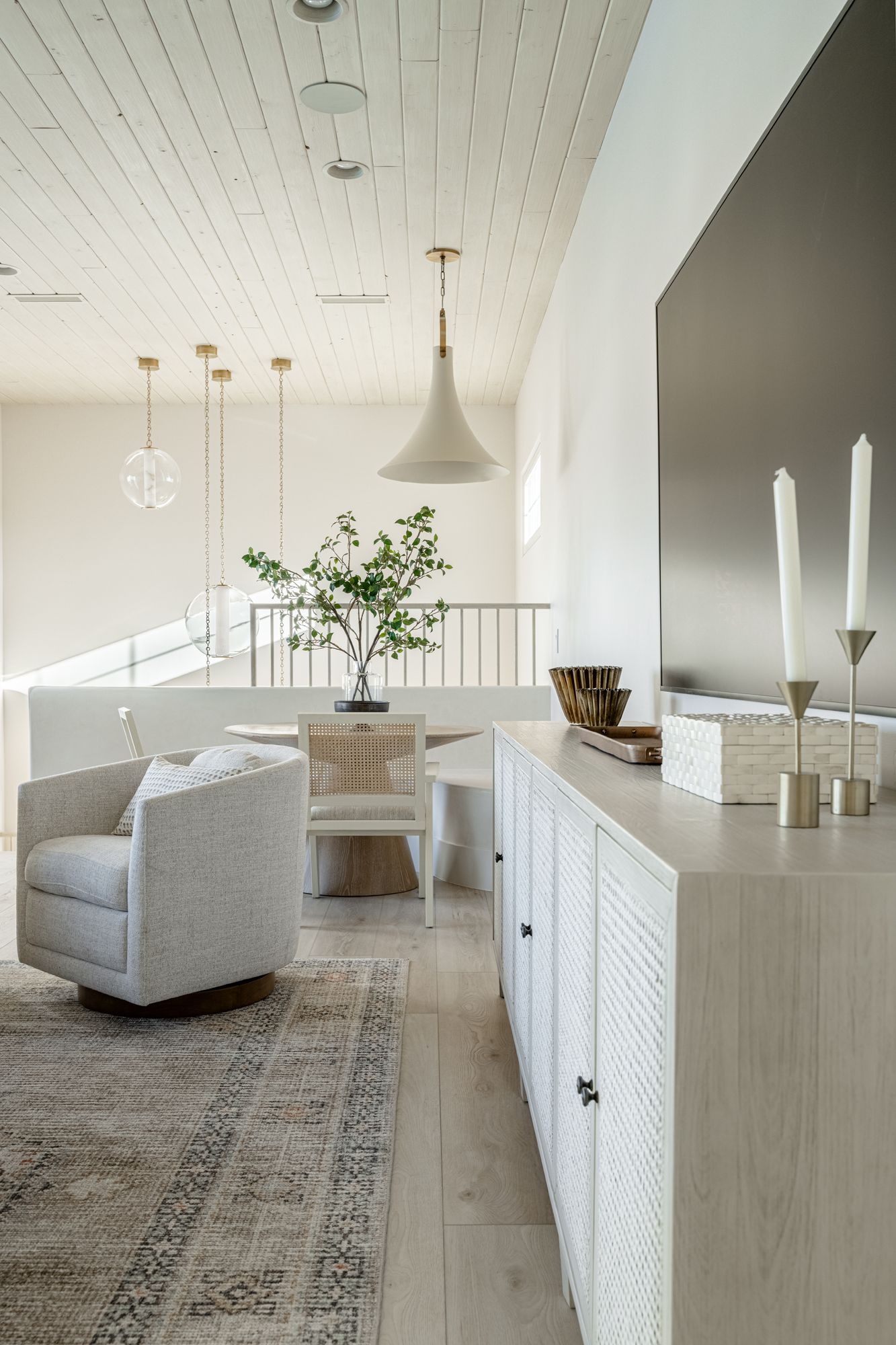 Corbett Pietra 20" Wide Vintage Brass LED Pendant Light