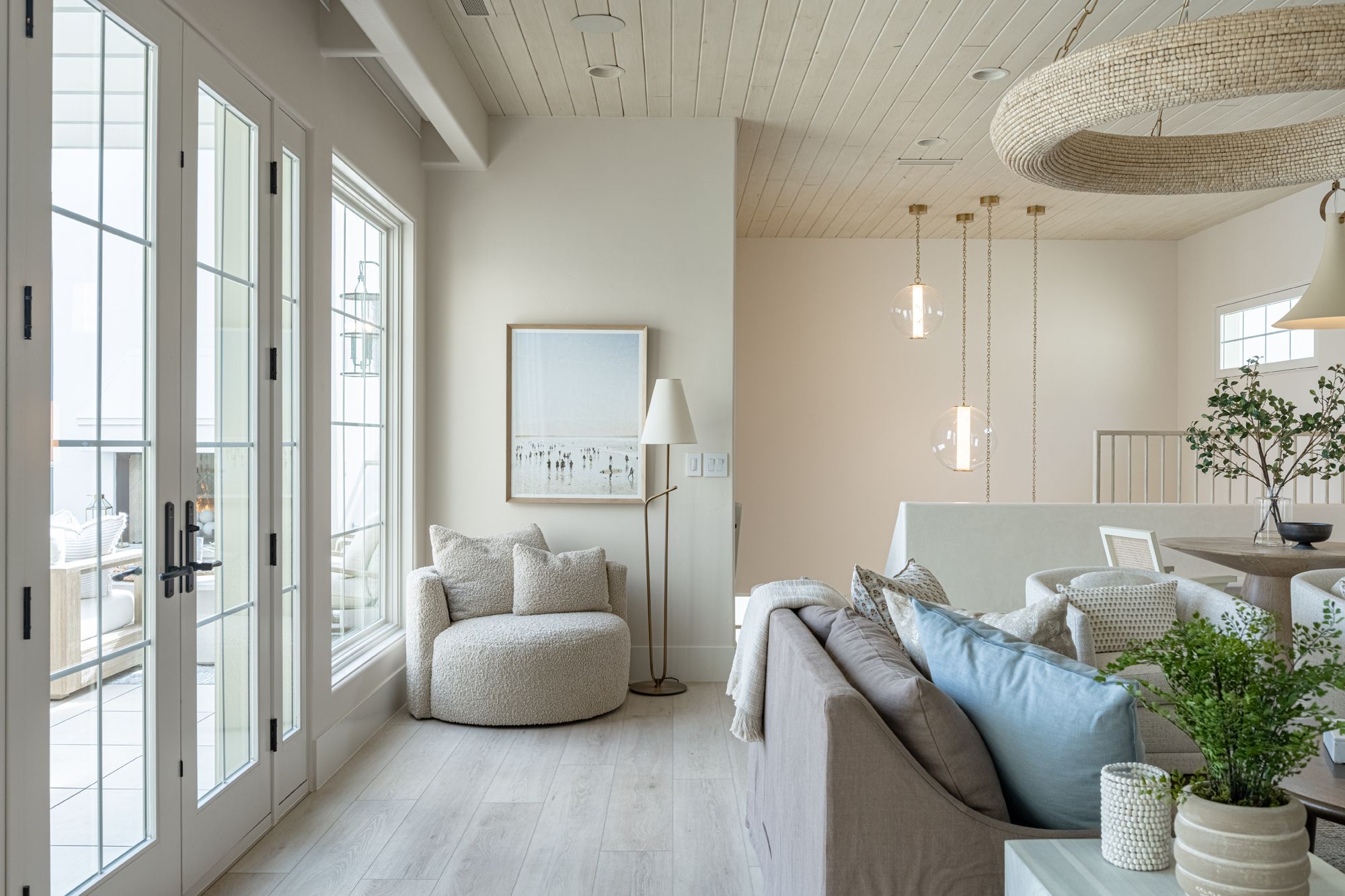 Corbett Pietra 20" Wide Vintage Brass LED Pendant Light