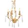 Corbett Prosecco 29 3/4" High Gold Leaf 3-Light Wall Sconce