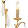 Corbett Prosecco 29 3/4" High Gold Leaf 3-Light Wall Sconce