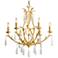 Corbett Prosecco 30" Wide Gold Leaf 6-Light Chandelier