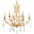 Corbett Prosecco 30" Wide Gold Leaf 6-Light Chandelier