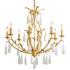Corbett Prosecco 34 3/4" Wide Gold Leaf 8-Light Chandelier