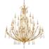 Corbett Prosecco 60" Wide Gold Leaf 24-Light Chandelier