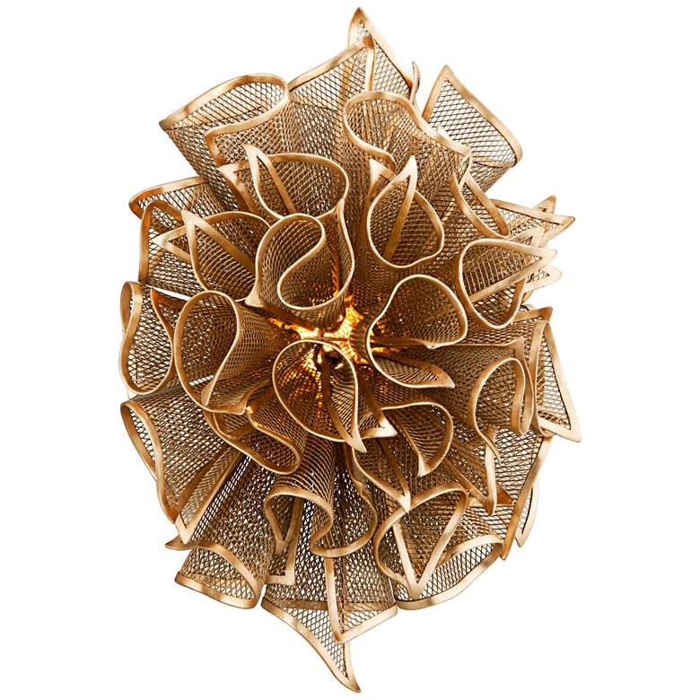 Image 1 Corbett Pulse 18 inch High Gold Leaf LED Wall Sconce