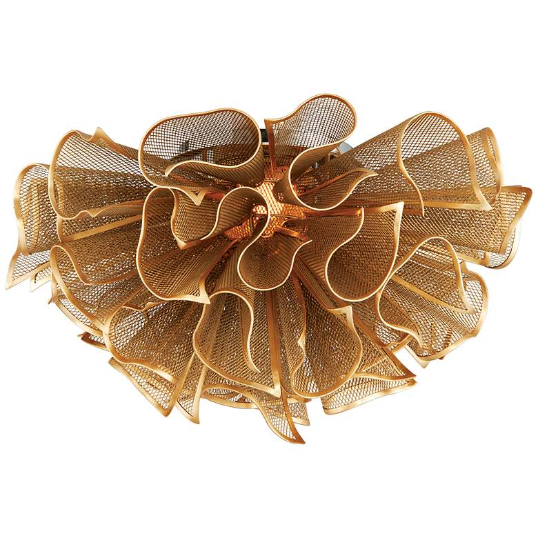 Image 2 Corbett Pulse 23 1/4"W Gold Leaf 5-Light LED Ceiling Light