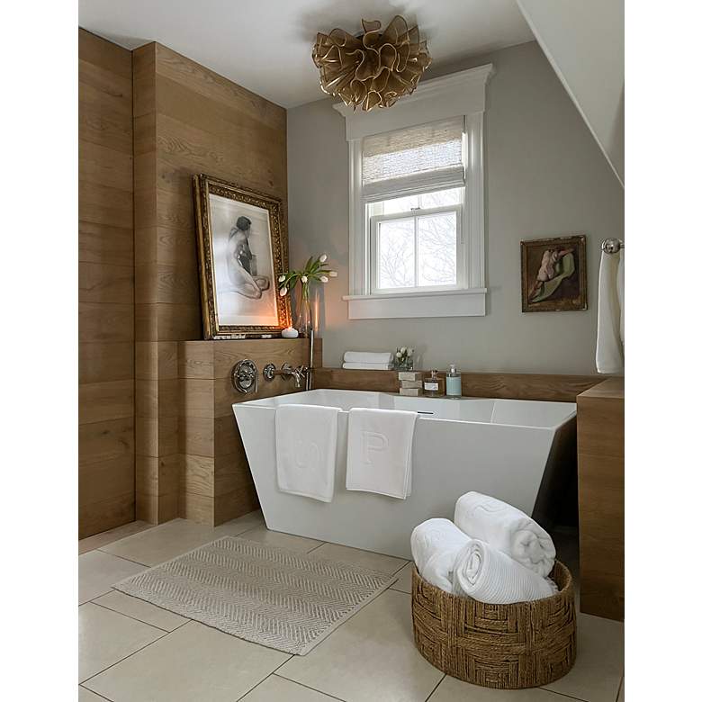 Image 4 Corbett Pulse 23 1/4"W Gold Leaf 5-Light LED Ceiling Light more views