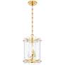 2_Corbett Rio 10 1/4" Wide Vintage Polished Brass Mini Pendant