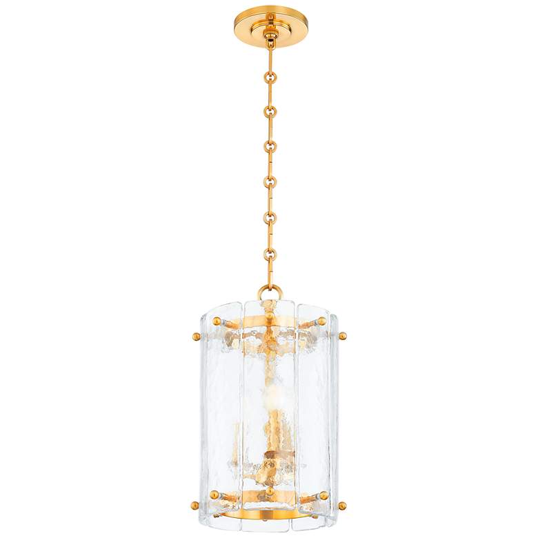 Image 3 Corbett Rio 10 1/4" Wide Vintage Polished Brass Mini Pendant more views