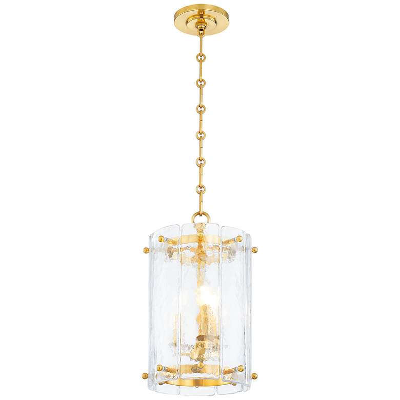 Image 4 Corbett Rio 10 1/4" Wide Vintage Polished Brass Mini Pendant more views