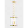 4_Corbett Rio 10 1/4" Wide Vintage Polished Brass Mini Pendant more views