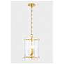 5_Corbett Rio 10 1/4" Wide Vintage Polished Brass Mini Pendant more views