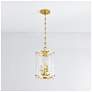 7_Corbett Rio 10 1/4" Wide Vintage Polished Brass Mini Pendant more views