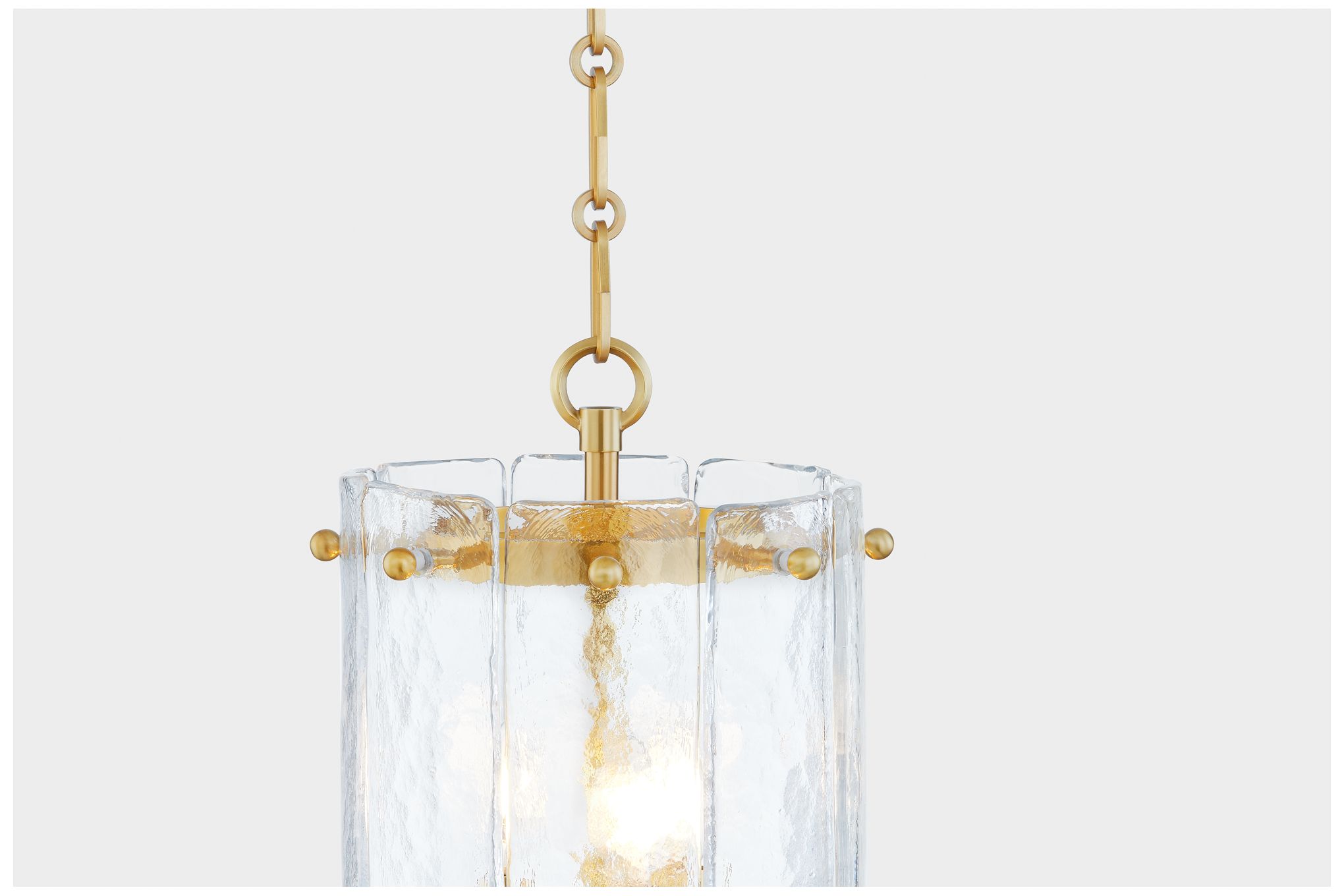 Corbett Rio 10 1/4" Wide Vintage Polished Brass Mini Pendant