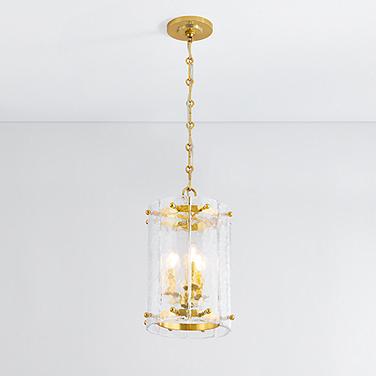 Corbett Rio 10 1/4" Wide Vintage Polished Brass Mini Pendant