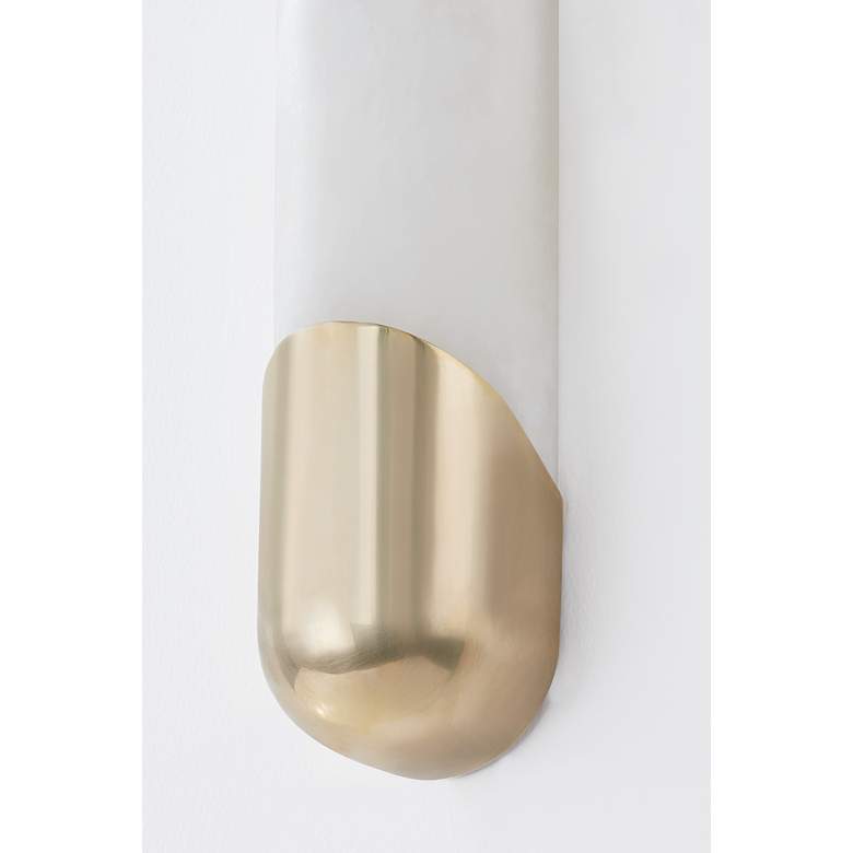 Image 3 Corbett Rome 25 1/4" High Vintage Brass LED Wall Sconce more views