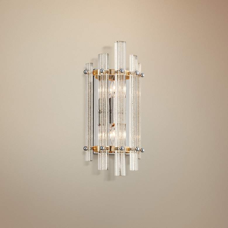 Image 1 Corbett Sauterne 15" High Venetian Glass Wall Sconce