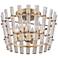 Corbett Sauterne 19" Wide Gold Leaf 4-Light Ceiling Light