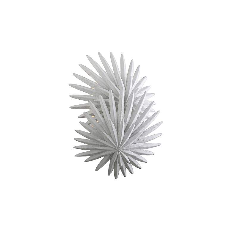 Image 1 Corbett Savvy 17 1/4" High Gesso White 2-Light Wall Sconce