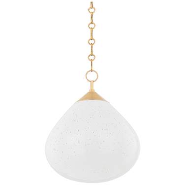 Corbett Semilla 14" Wide Antique Brass Pendant Light