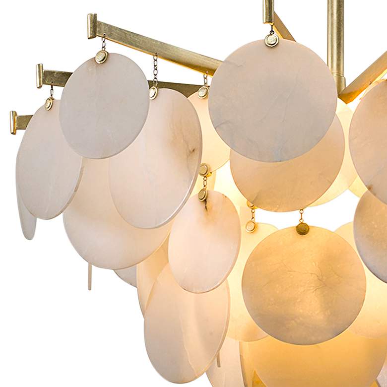 Image 3 Corbett Serenity 40" Wide Gold Leaf LED Chandelier more views