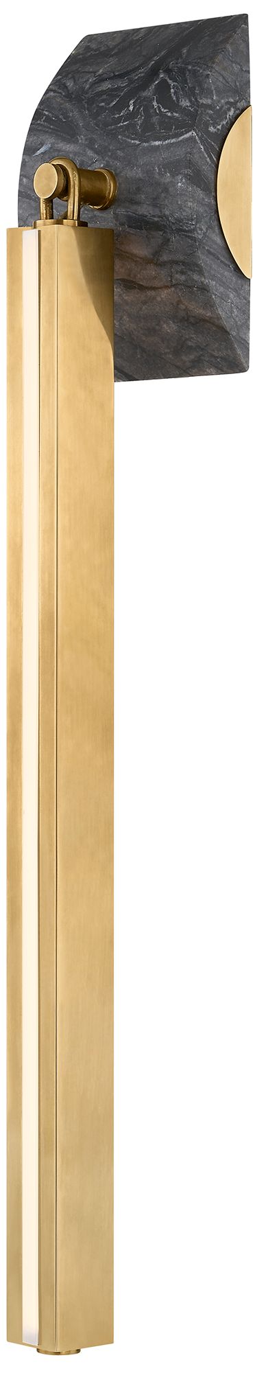 Image 2 Corbett Silja Wall Sconce 4.5 Inch In Vintage Brass