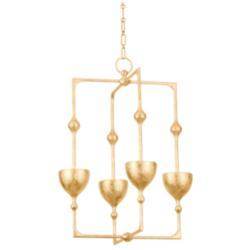 Corbett-Standard Antalya 22 in. Vintage Gold Leaf Lantern