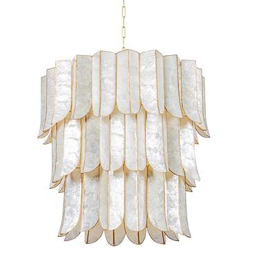 Corbett-Standard Cartagena 31.5 in. Vintage Gold Leaf Chandelier