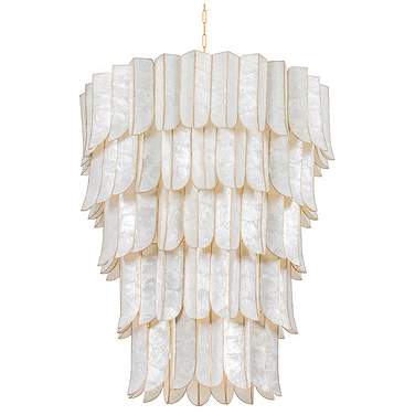 Corbett-Standard Cartagena 39.5 in. Vintage Gold Leaf Chandelier