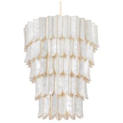 Corbett-Standard Cartagena 39.5 in. Vintage Gold Leaf Chandelier
