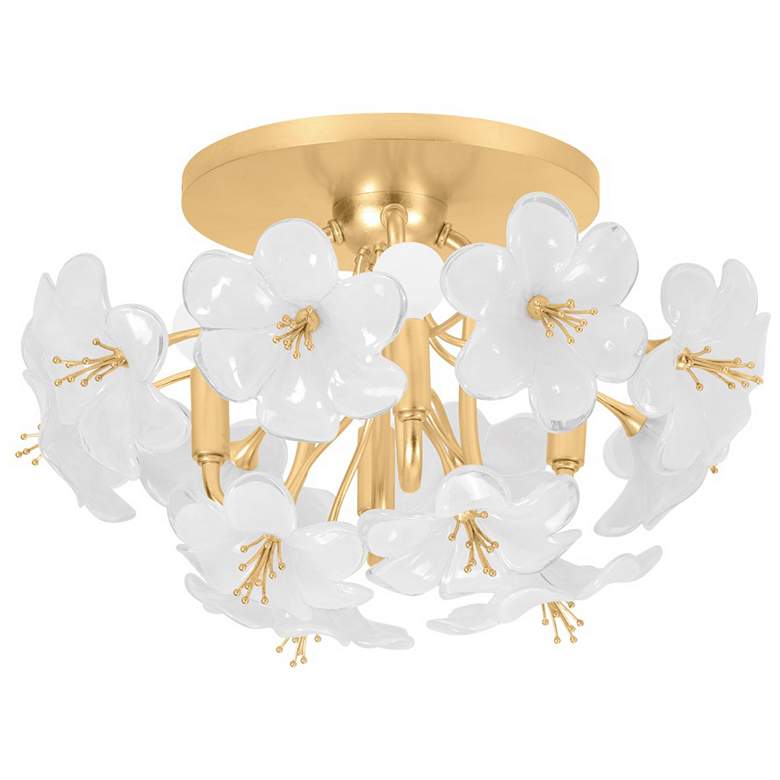 Image 1 Corbett-Standard Hygea 20 in. Gold Leaf Flush Mount