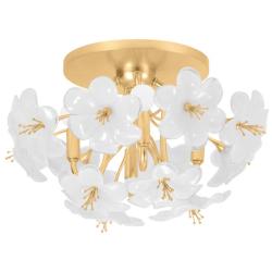 Corbett-Standard Hygea 20 in. Gold Leaf Flush Mount