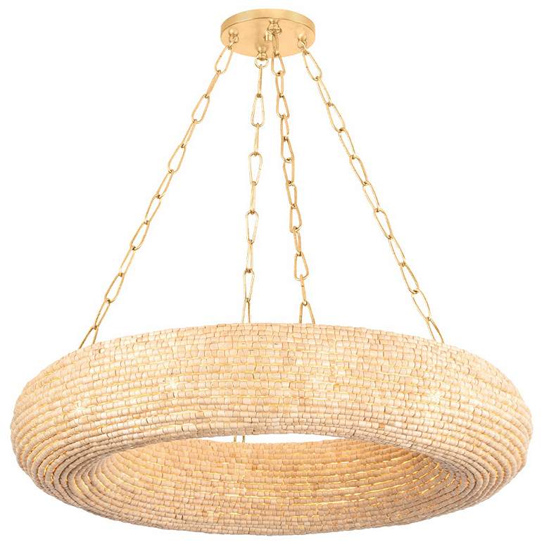 Image 1 Corbett-Standard Lure 36 in. Vintage Gold Leaf Chandelier