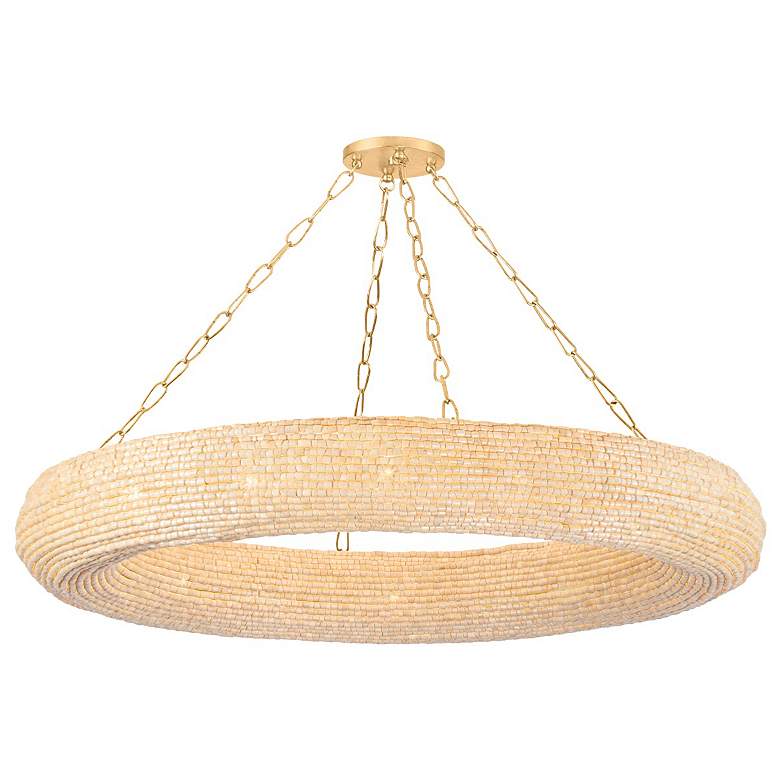 Image 1 Corbett-Standard Lure 50 in. Vintage Gold Leaf Chandelier